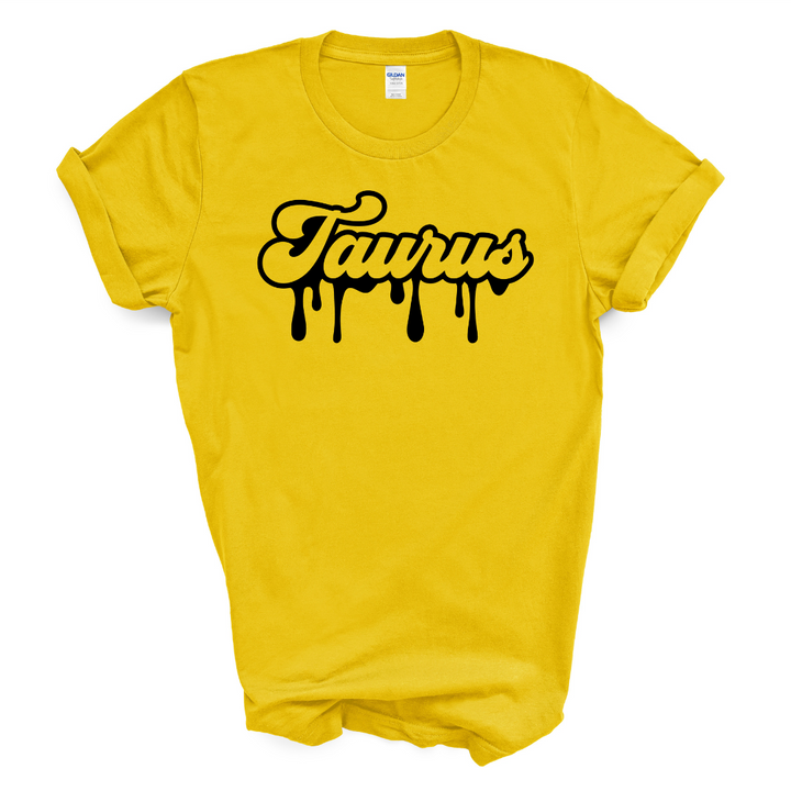 Taurus Dripping T-Shirt (Black Print)