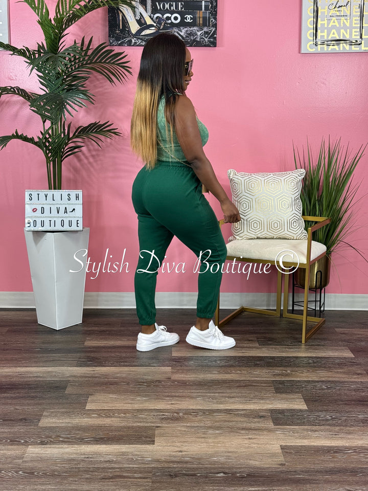 Kerri Jogger Set (Dk Green)