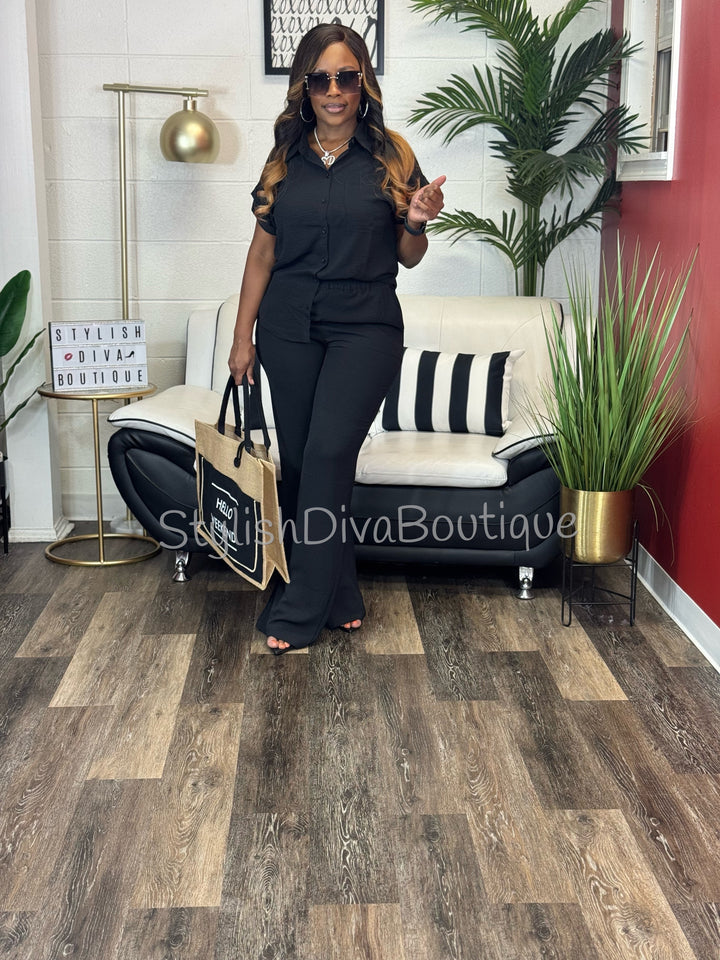 The Effortless Pants Set (Black)