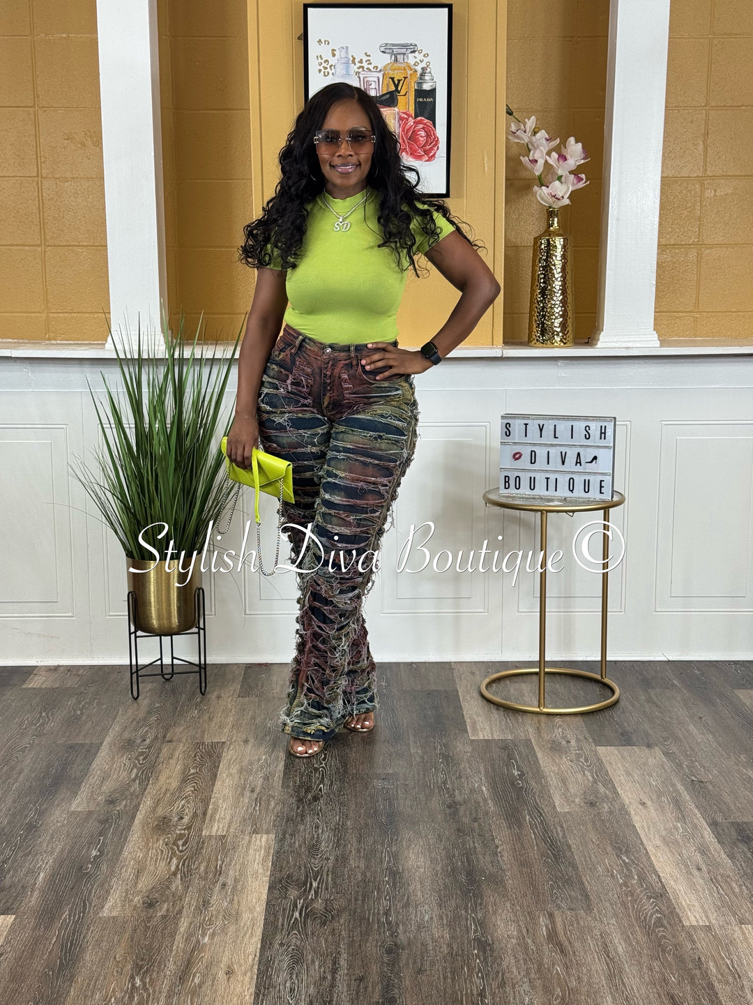 Robin Mock Neck S/S Top (Kiwi Green)