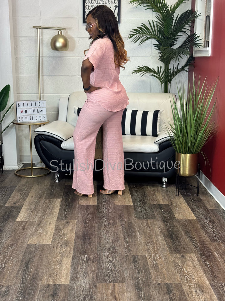 Soft Life Pants Set (Mauve)