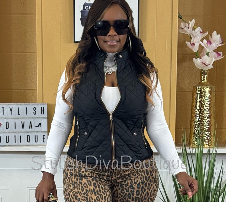 Rowan Quilted Vest up to 2XL (Black)