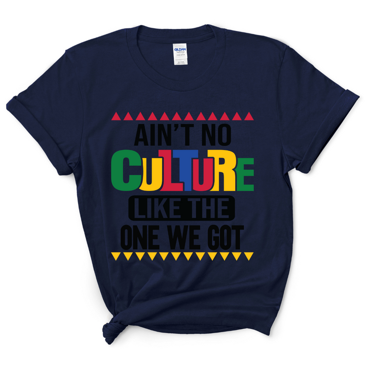 Ain't No Culture T-Shirt (Multi-Color Print)