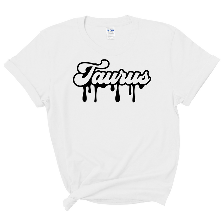 Taurus Dripping T-Shirt (Black Print)