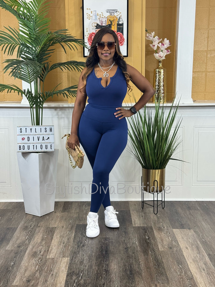 Butter Soft Microfiber Leggings up to 3XL (Lt Navy)