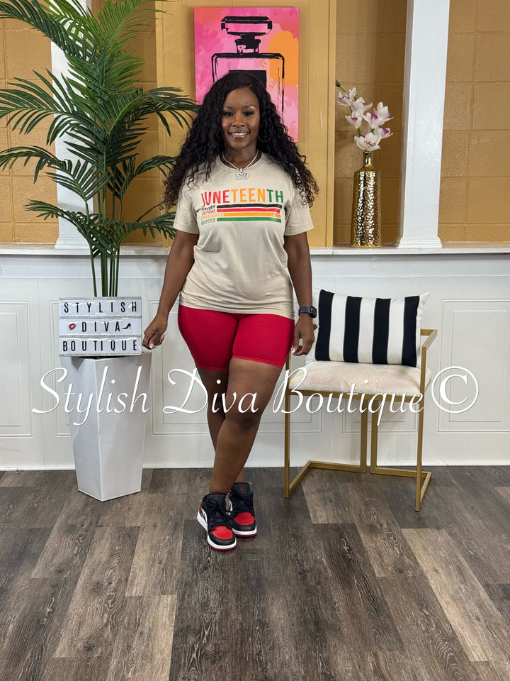 Juneteenth History T-Shirt (Multi-Color Print)