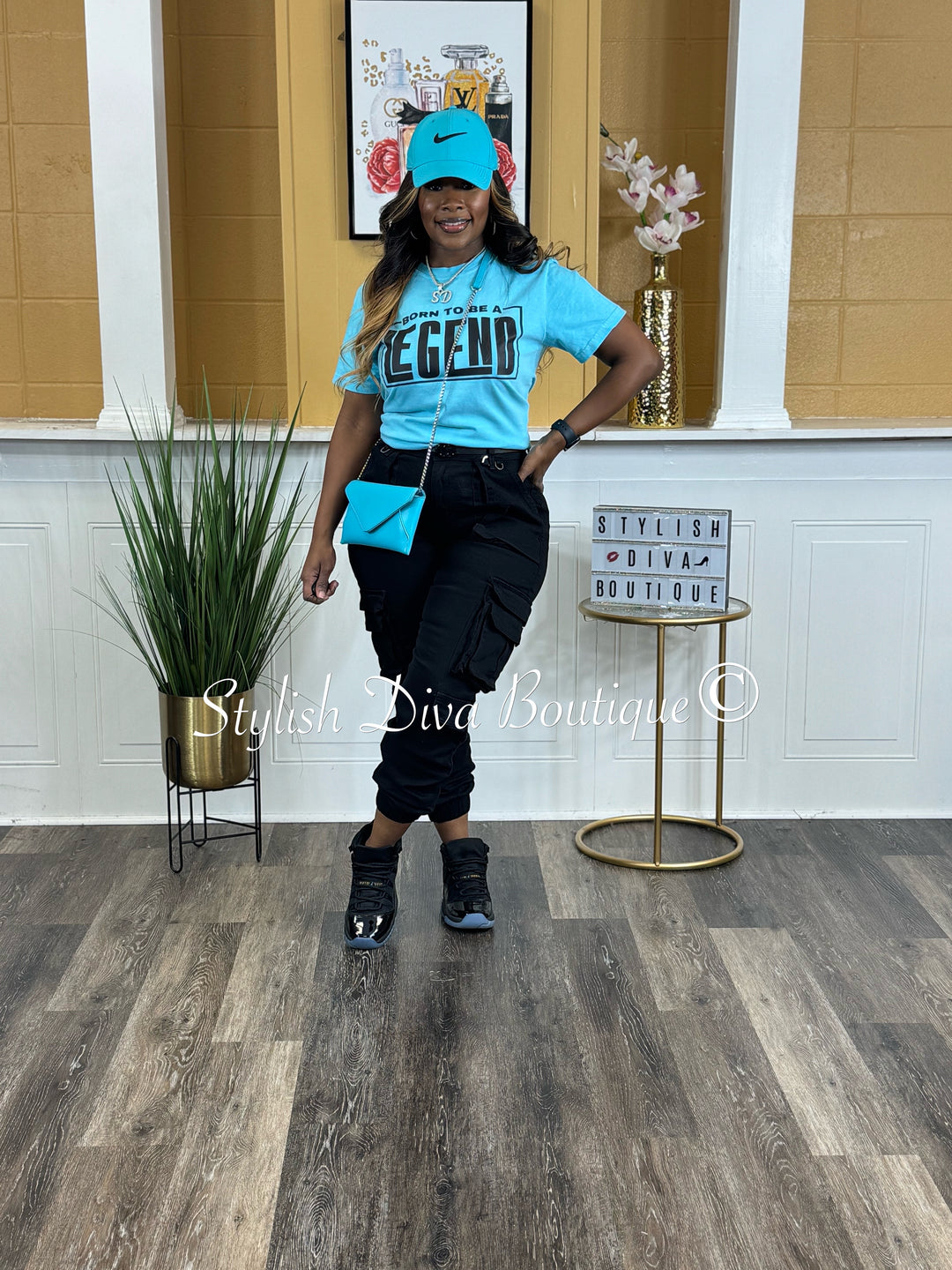 Sienna Cargo Joggers up to 3XL (Black)