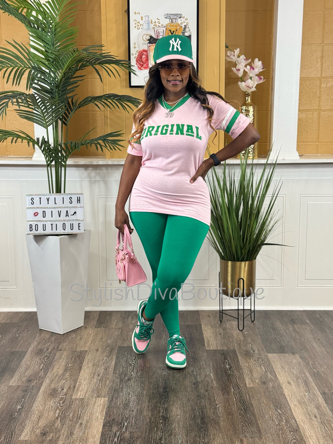 Luxe Cotton Leggings up to 3XL (K Green)