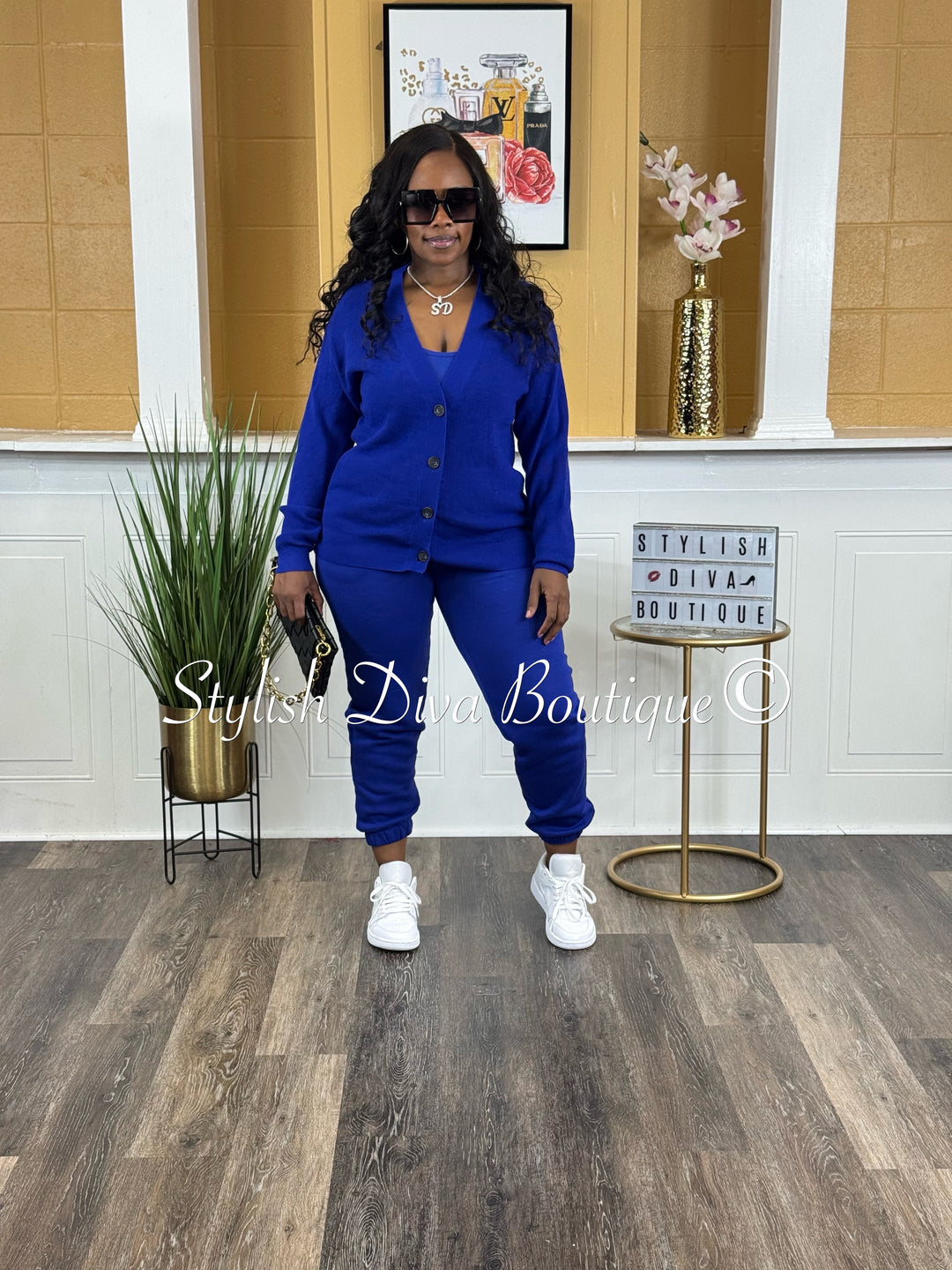 Kerri Jogger Set (Bright Blue)