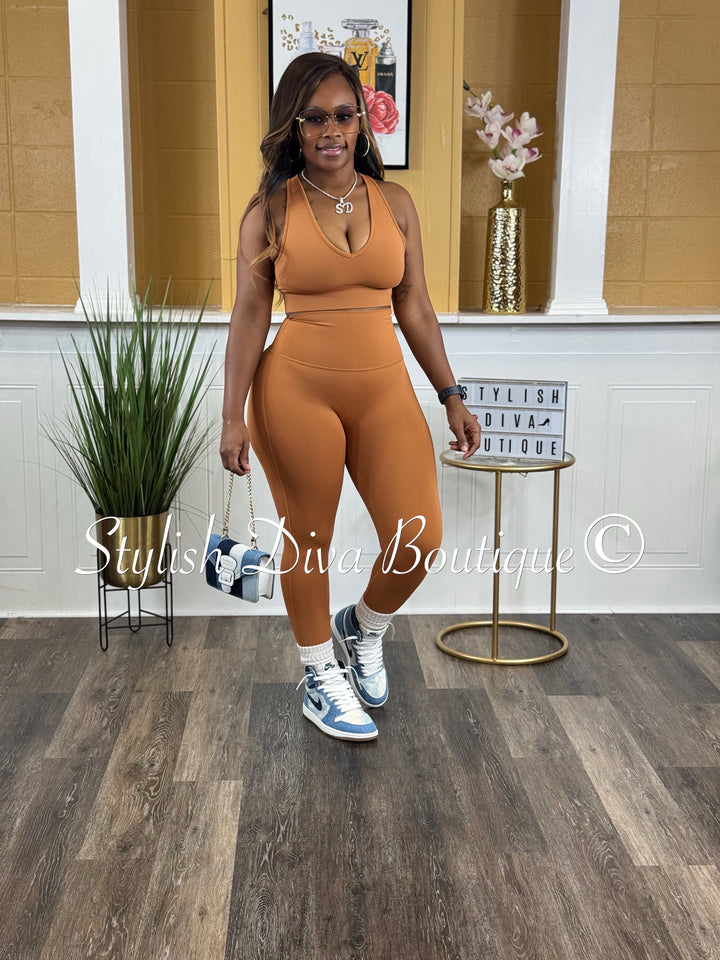 Totally Cute Active Set (Almond Brown)