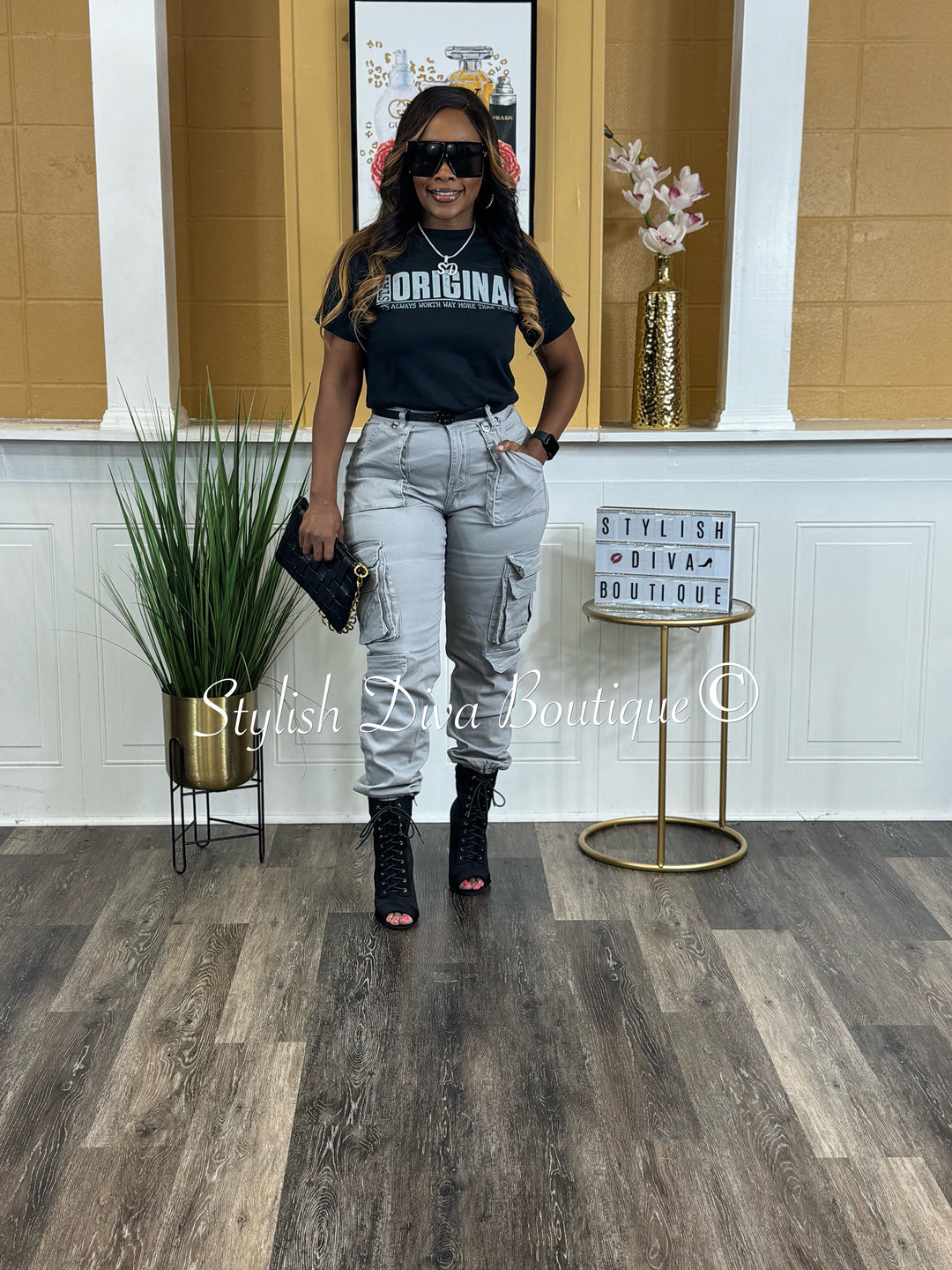 Stay ORIGINAL Graphic Tee (Grey Print)