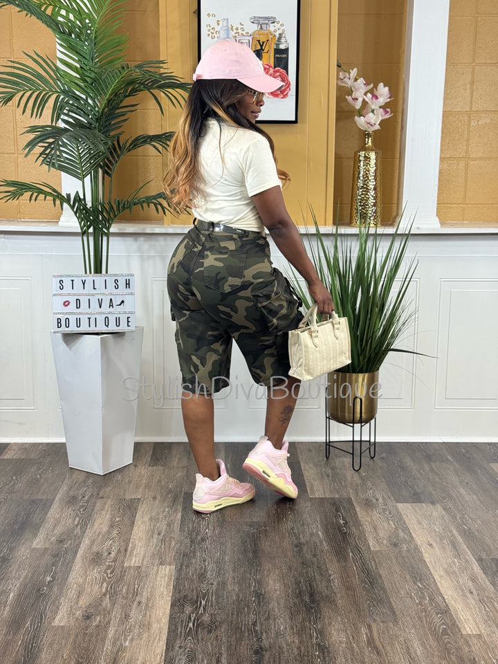 Casual Flex Camo Jorts up to 3XL
