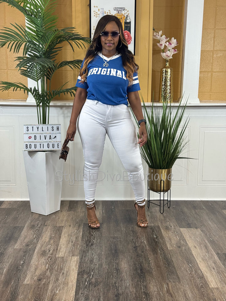 ORIGINAL Varsity Tee (True Blue)