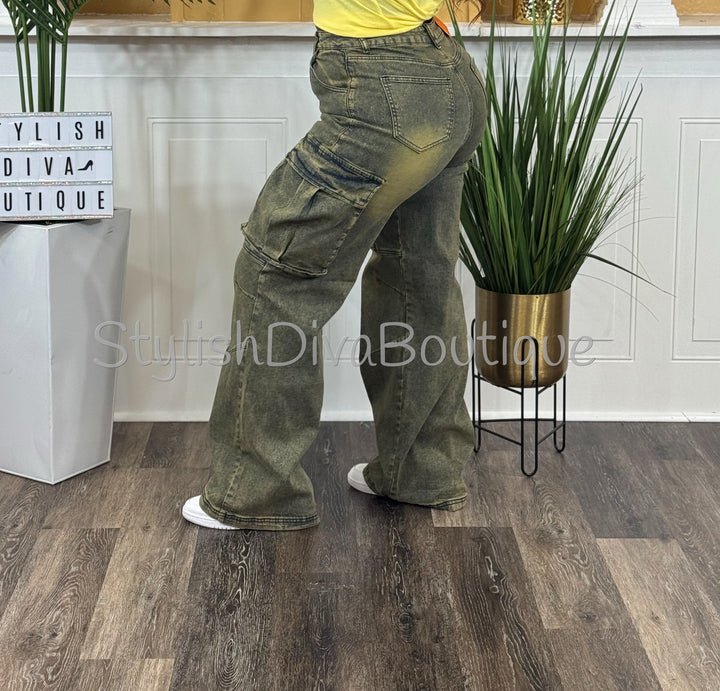 Weekend Mission Cargo Pants up to 3XL (Vintage Blue)