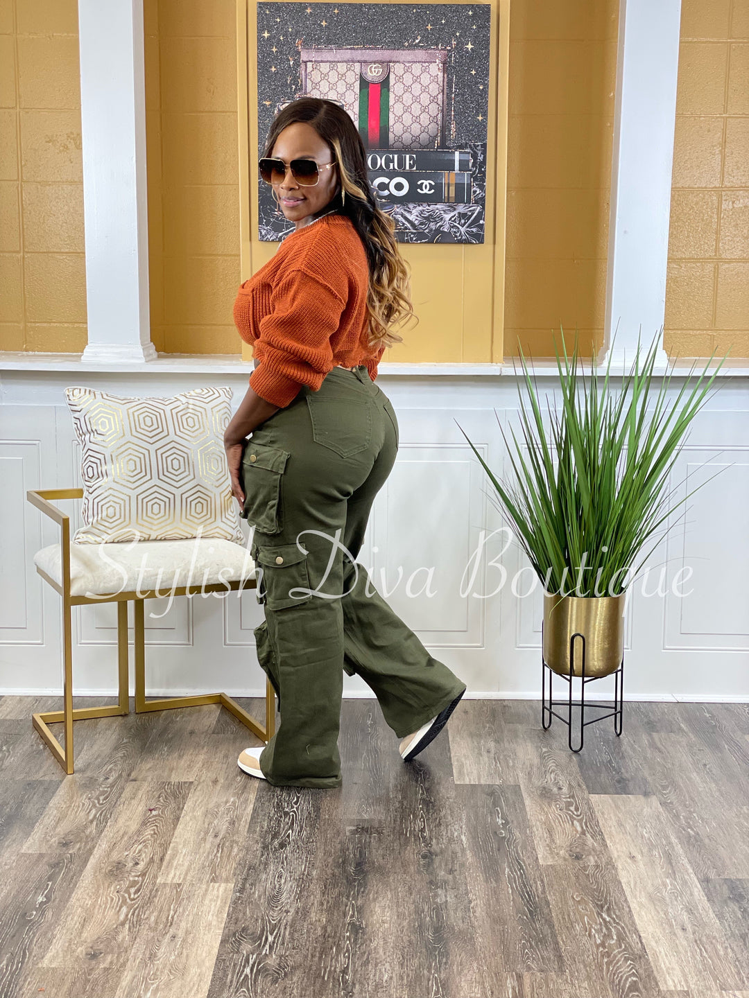 Best Kept Secret Cargo Pants up to 3XL (Olive)