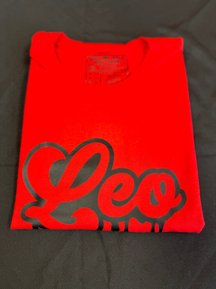 Leo Dripping T-Shirt (Black Print)
