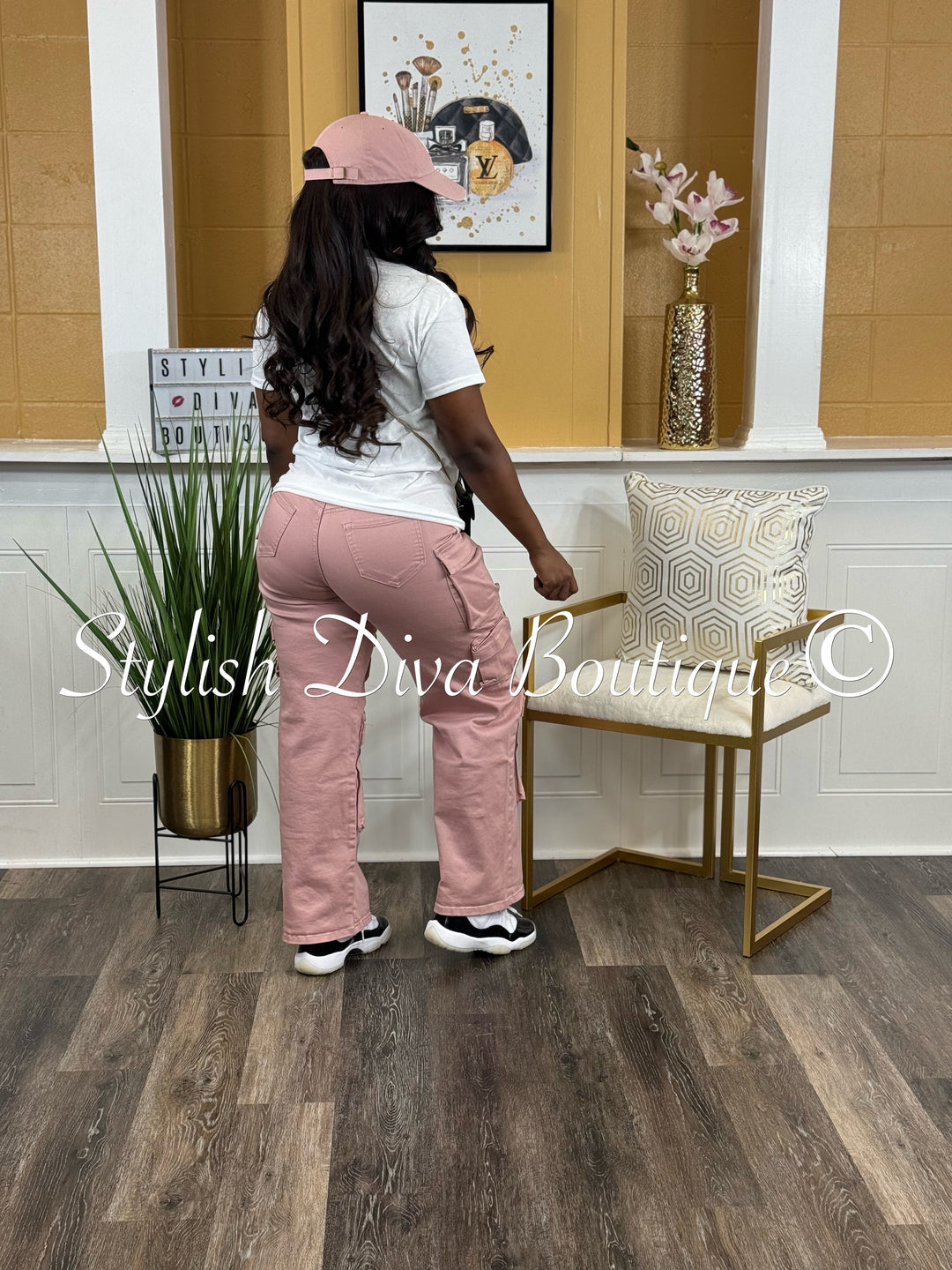 The Encore Cargo Pants up to 3XL (Mauve)