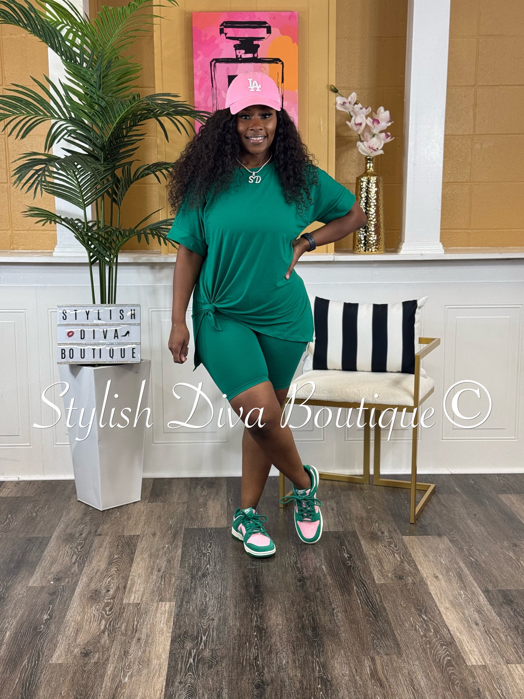 Chill Days Biker Set up to 3XL (Forest Green)