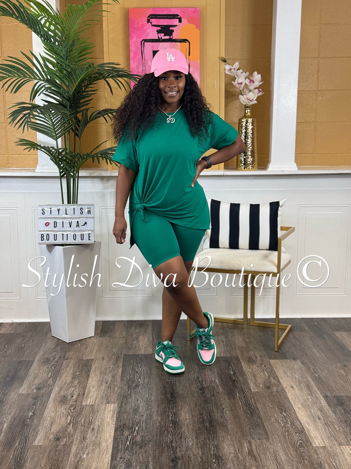Chill Days Biker Set up to 3XL (Forest Green)