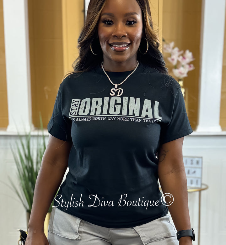 Stay ORIGINAL Graphic Tee (Grey Print)