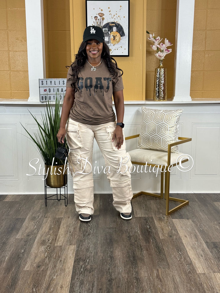 Good Intentions Cargo Pants up to 3XL (Ivory)