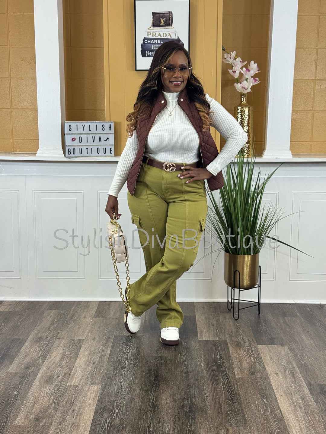The Assignment Cargo Pants up to 24W (Matcha)