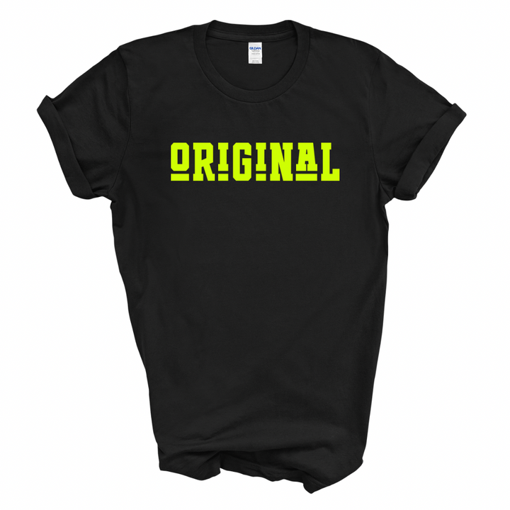 ORIGINAL Signature Graphic Tee (Neon Yellow Print)