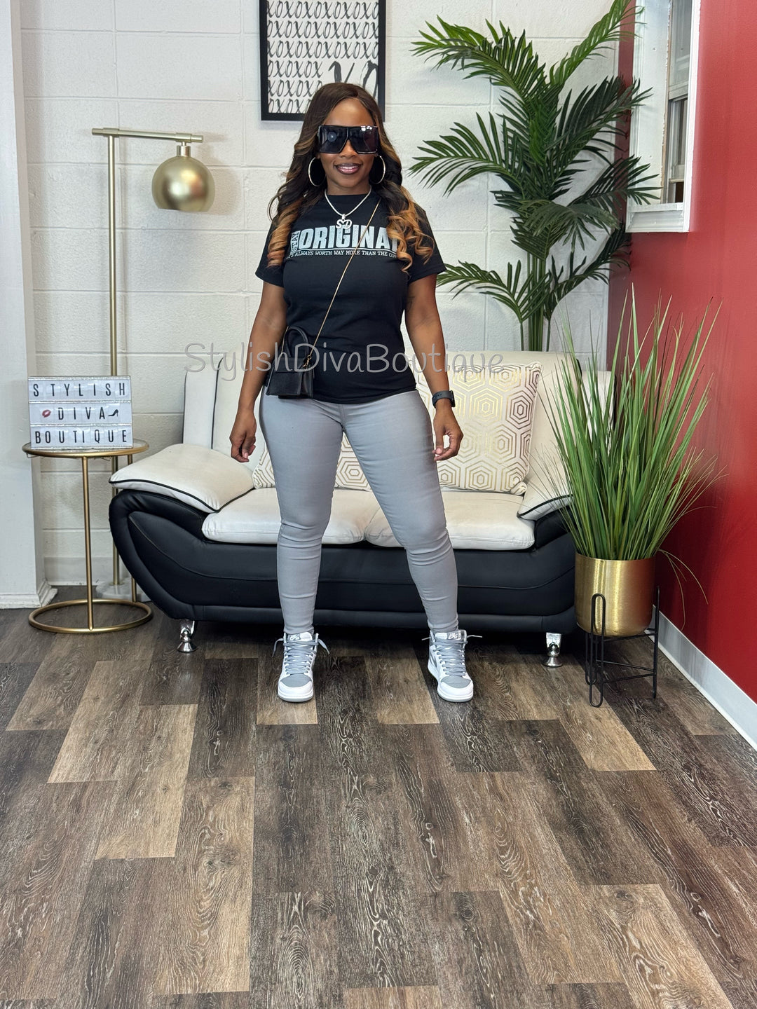 So Curvy Stretch Skinny Jeans up to 2XL (Light Grey)