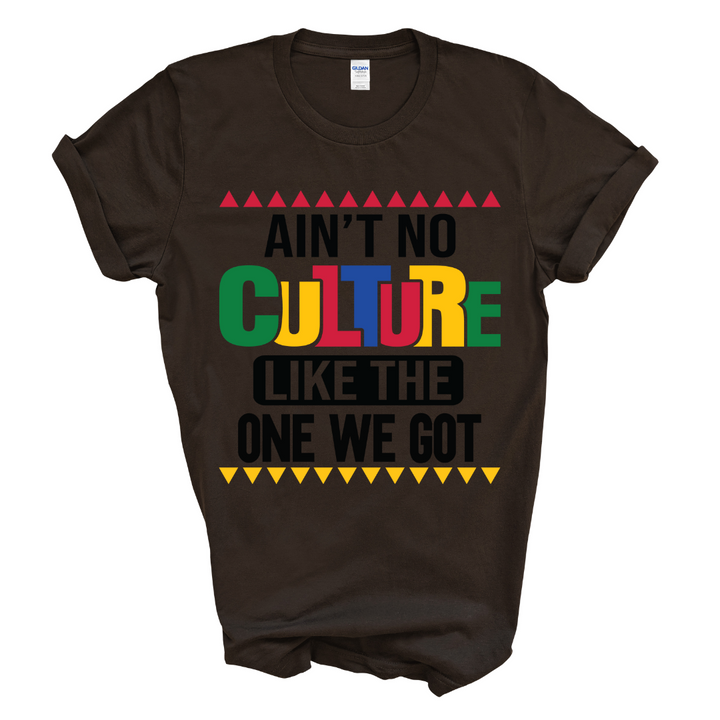 Ain't No Culture T-Shirt (Multi-Color Print)