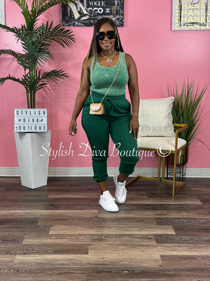 Kerri Jogger Set (Dk Green)