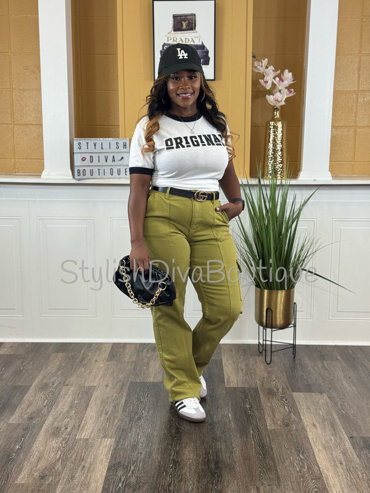The Assignment Cargo Pants up to 24W (Matcha)