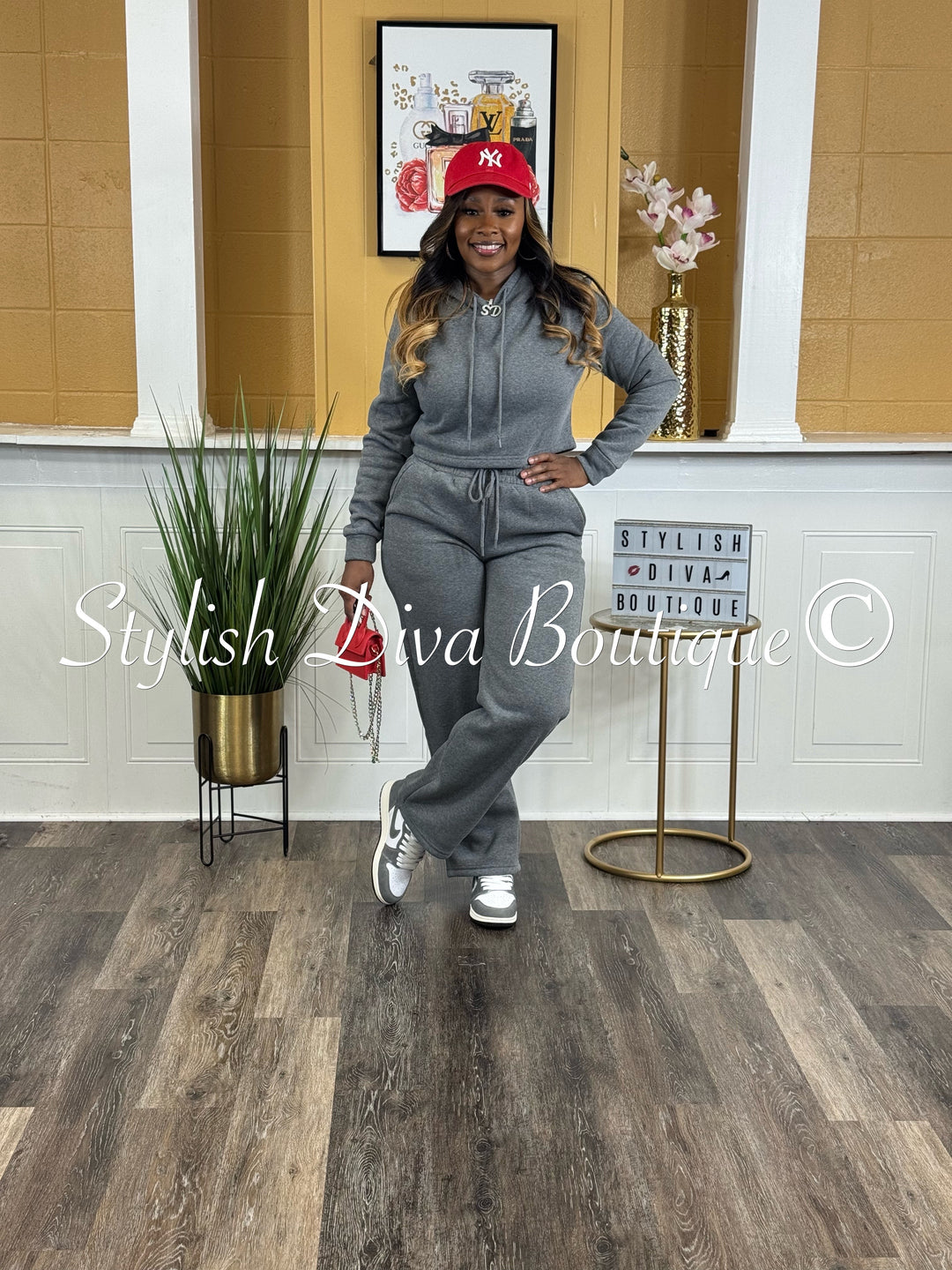 Comfort Mode Pullover Fleece Set (Charcoal Heather Grey)