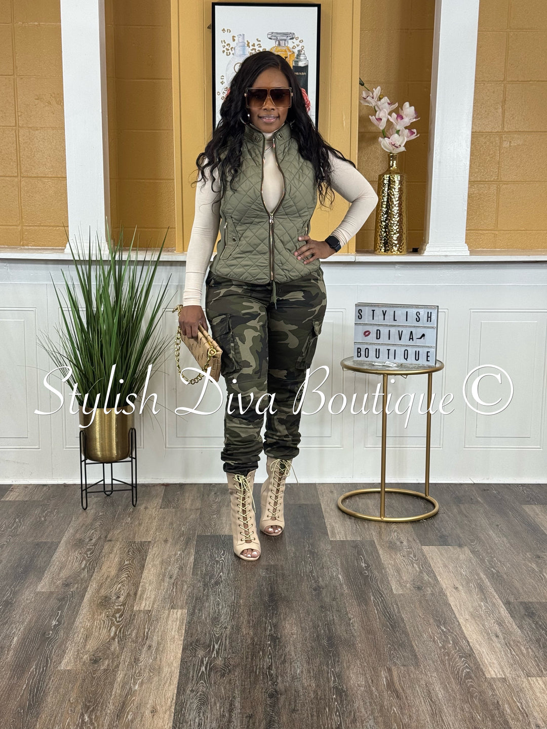 Kena Camo Cargo Joggers