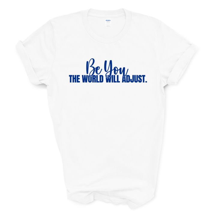 Be You Graphic Tee (Royal Blue Print)