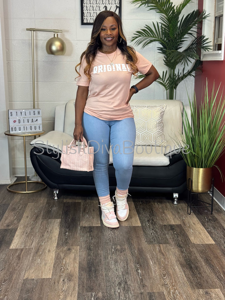 ORIGINAL Signature Graphic Tee (Blush Pink)