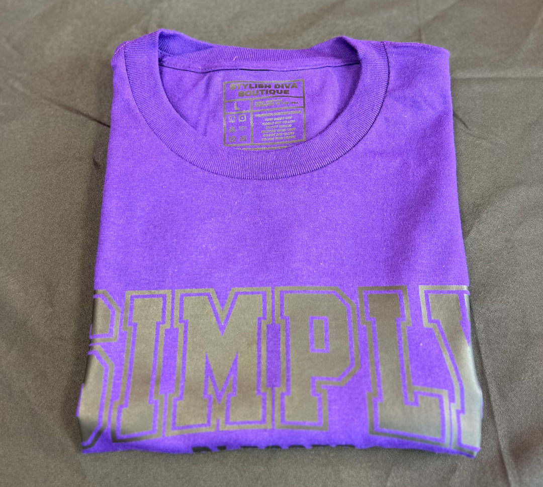 Simply Blessed Graphic Tee (Black Print)