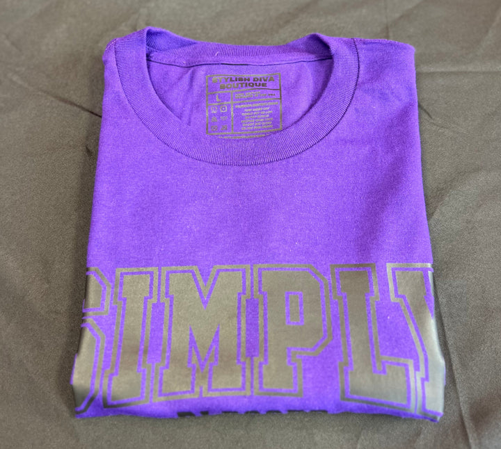 Simply Blessed Graphic Tee (Black Print)