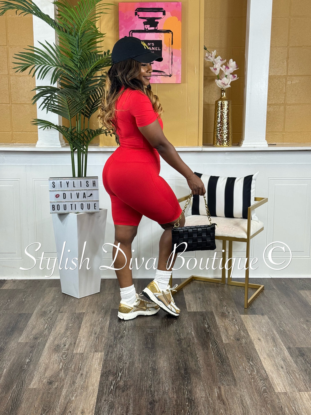Biker Bae Set (Red)