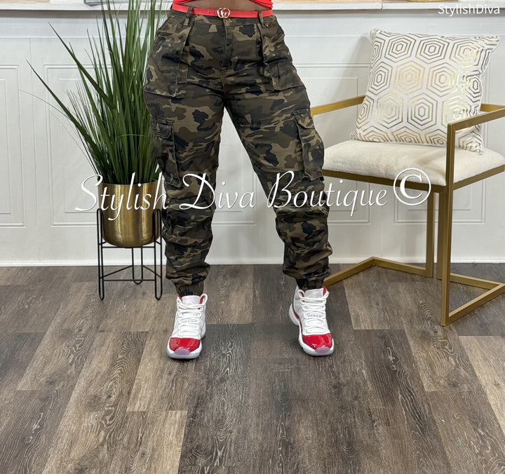 Good Vibes Camo Joggers