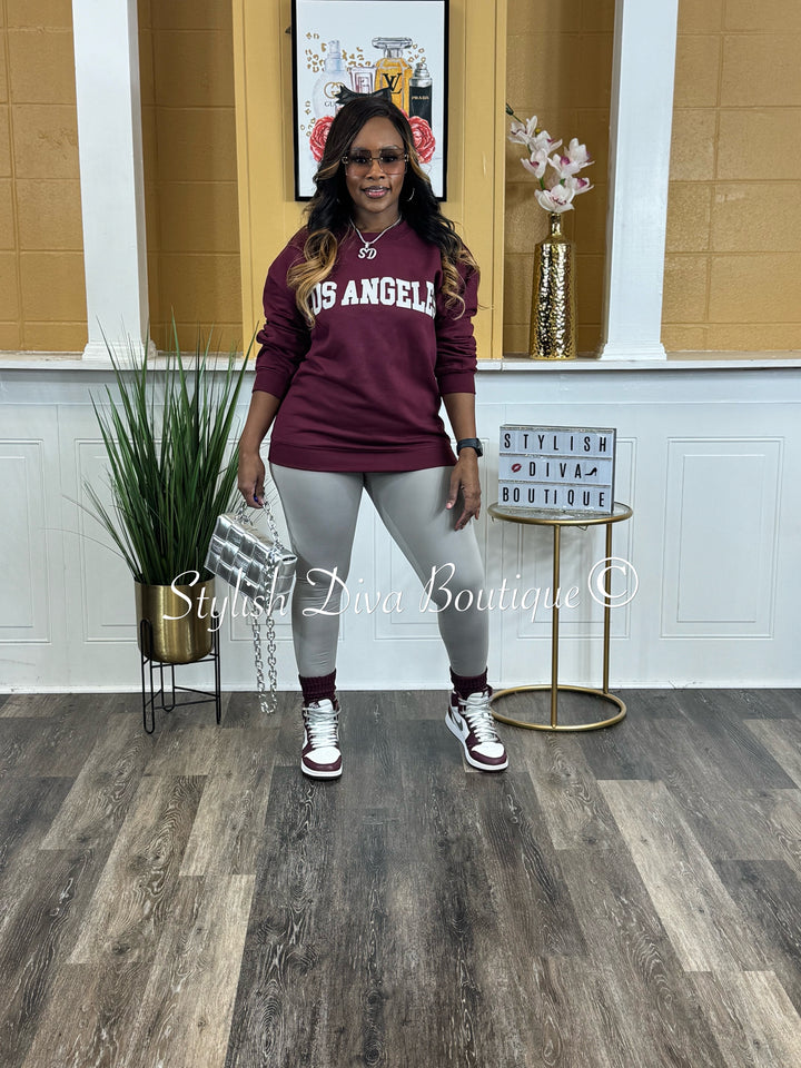 Butter Soft Microfiber Leggings up to 3XL (Light Grey)