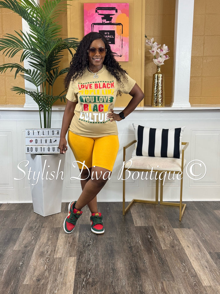 Love Black People T-Shirt (Multi-Color Print)