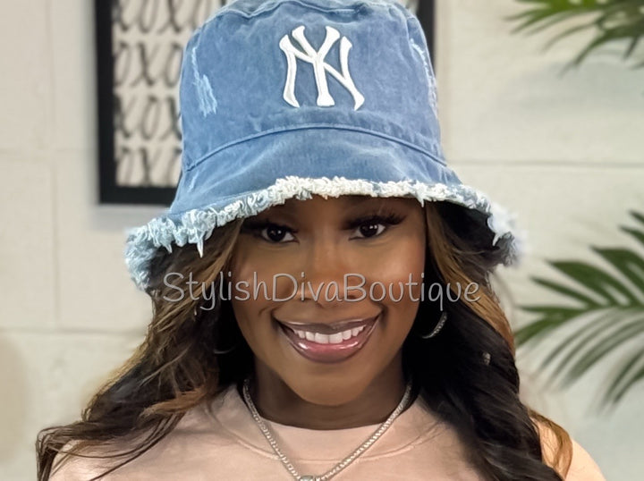 Diva Off Duty Denim Bucket Hat