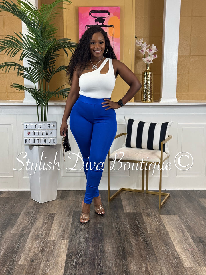 Stallion Bandage Leggings (Royal Blue)