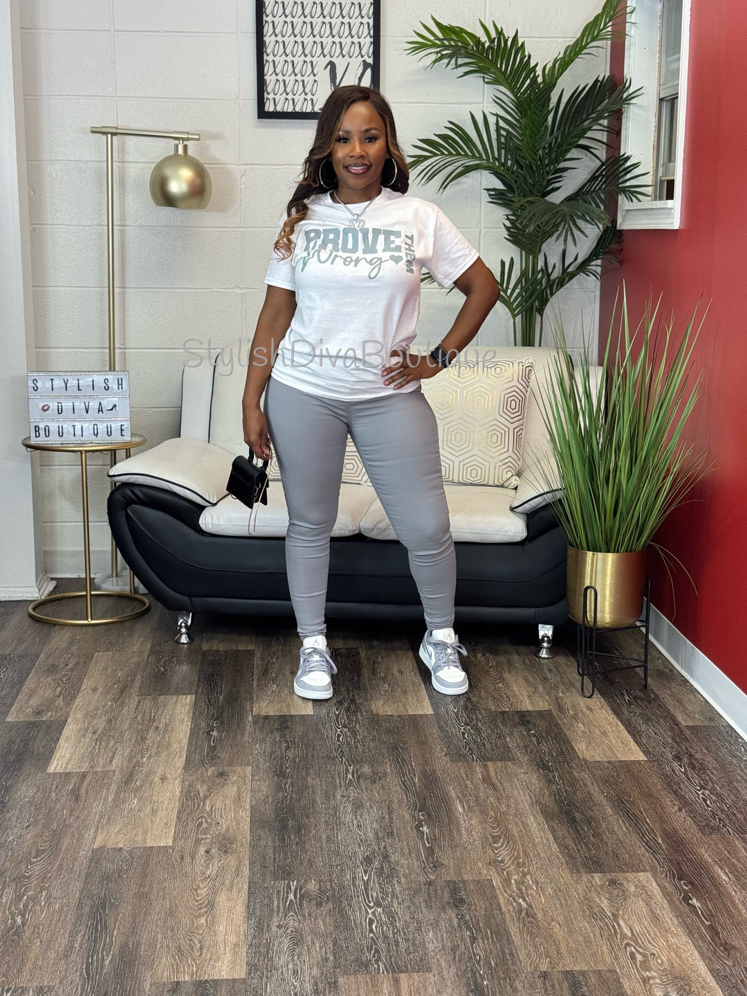 So Curvy Stretch Skinny Jeans up to 2XL (Light Grey)