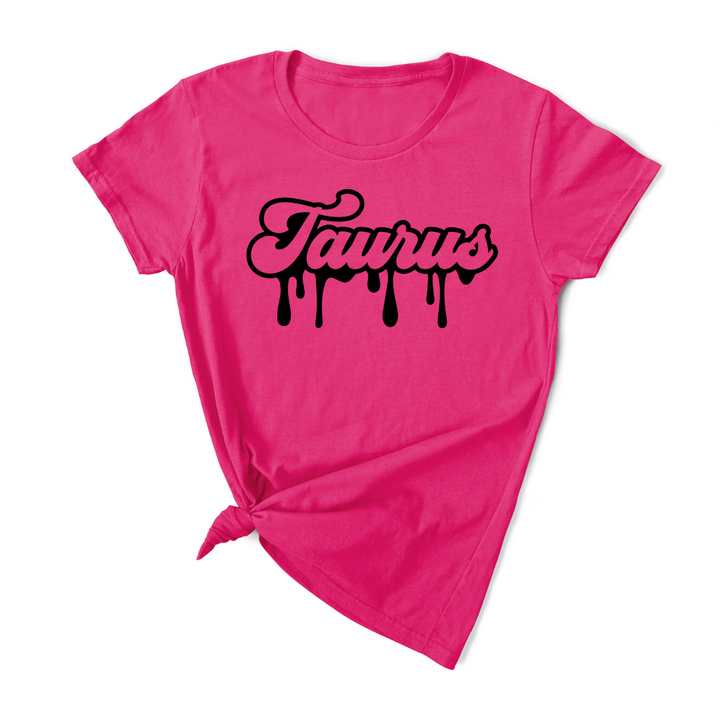 Taurus Dripping T-Shirt (Black Print)