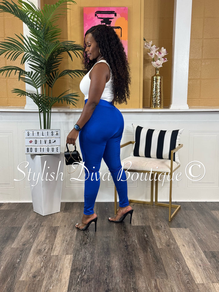 Stallion Bandage Leggings (Royal Blue)