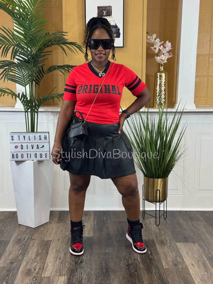 ORIGINAL Varsity Tee (Red/Black)