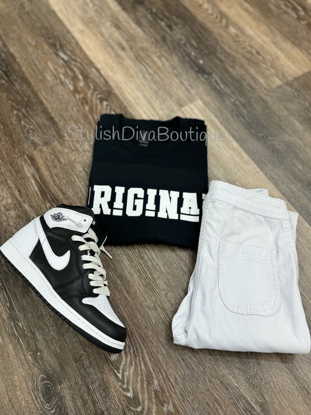 ORIGINAL Signature Graphic Tee (Black Shirt/White Print)