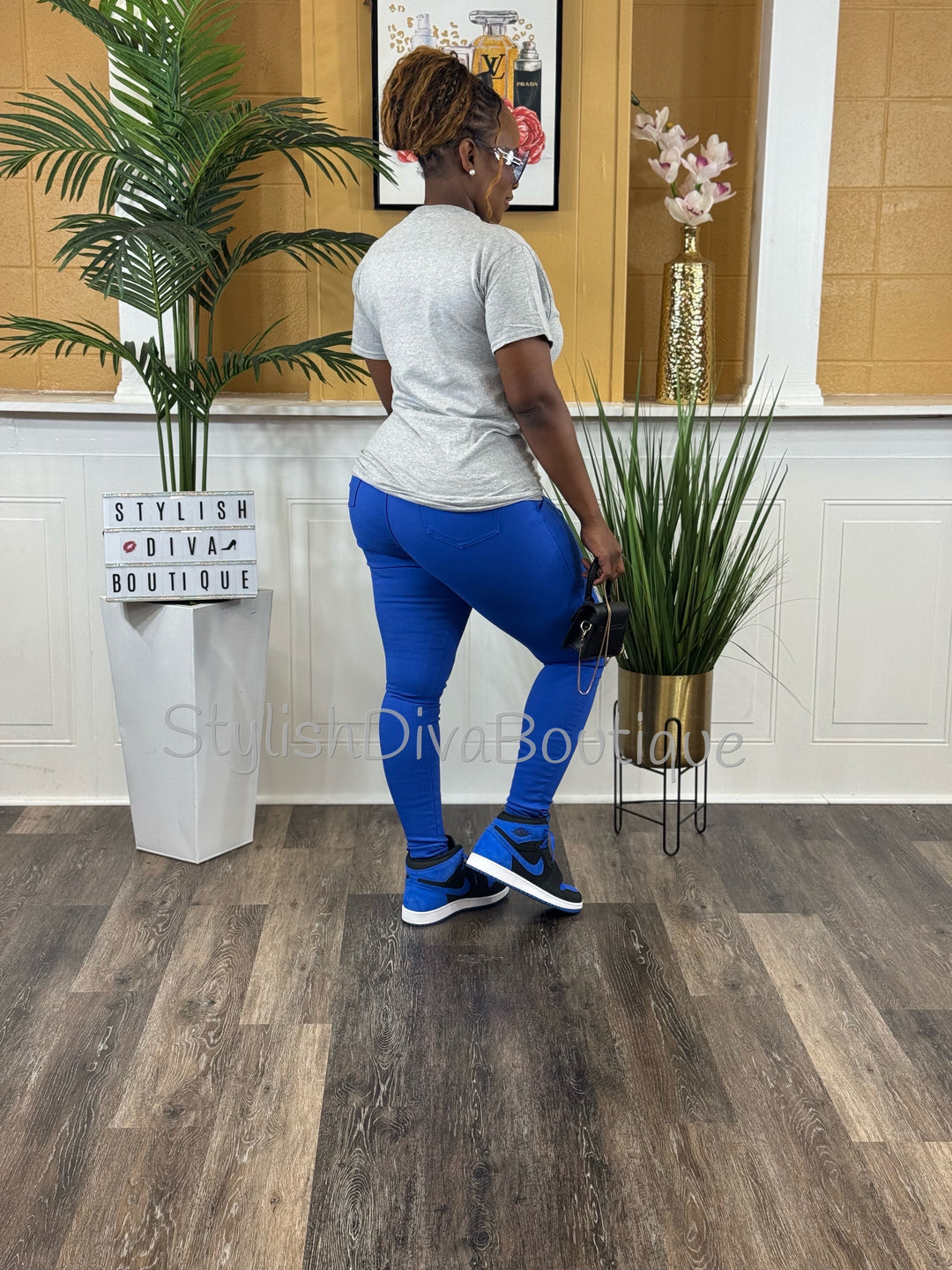 So Curvy Stretch Skinny Jeans up to 2XL (Royal Blue)