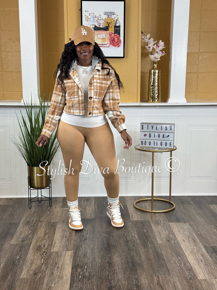 Buttersoft Microfiber Leggings (Praline Brown)
